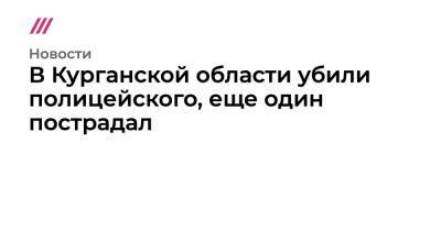 В Курганской области убили полицейского, еще один пострадал