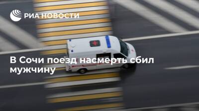 В Лазаревском районе Сочи поезд "Имеретинский курорт — Москва" насмерть сбил мужчину