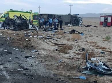 В результате ДТП с автобусом в Египте погибли 16 человек и еще 18 получили травмы. ФОТО