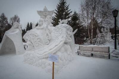10 завораживающих фото с фестиваля снежных скульптур в Первомайском сквере Новосибирска