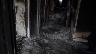 Опубликовано видео изнутри здания администрации Алма-Аты после погромов и пожара