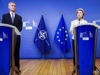 Генсек НАТО обсудил с главой Еврокомиссии наращивание Россией войск вокруг Украины