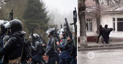 Протесты в Казахстане: в Алматы морг охраняют зеленые человечки, по родственникам погибших открыли огонь. Видео