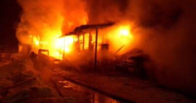 Частный жилой дом сгорел в Костромской области