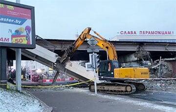 «Нет хозяина»: как рухнувший в центре Минска мост стал символом разваливающейся «стабильности»