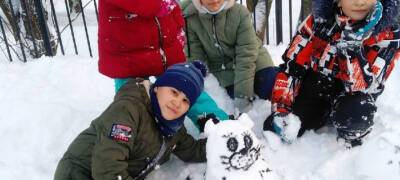 Первые снежные скульптуры для конкурса «Зимние сказки Гипербореи» появились в Петрозаводске (ФОТО)