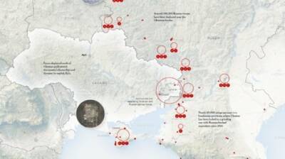 New York Times опубликовала карту расположения армии РФ на границе с Ростовской областью