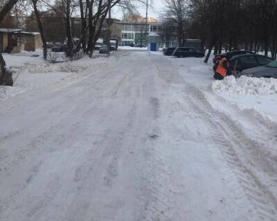 В Рязани убрали от снега ряд улиц после жалоб жителей