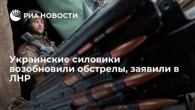 В ЛНР заявили, что украинские силовики возобновили обстрелы после трех недель тишины