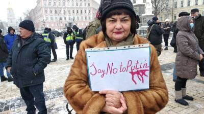 Митинг солидарности с казахскими бунтовщиками в Киеве: «Скажи...