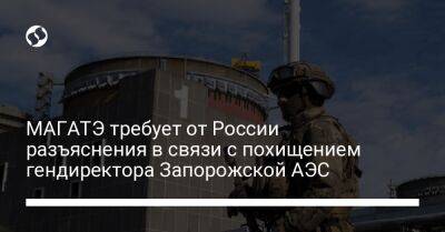 МАГАТЭ требует от России разъяснения в связи с похищением гендиректора Запорожской АЭС