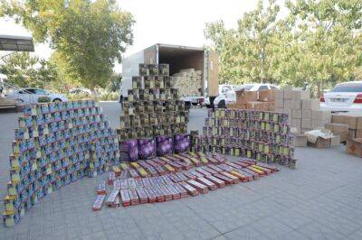 В Ташкенте остановили грузовик, забитый контрафактной пиротехникой