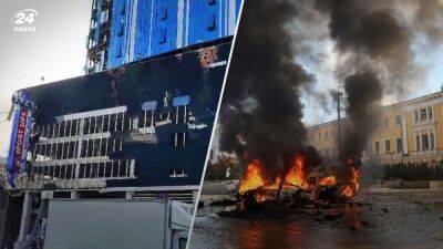 Атака россиян по Киеву: повреждения получили университет Шевченко и бизнес-центр