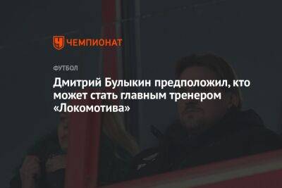 Дмитрий Булыкин предположил, кто может стать главным тренером «Локомотива»