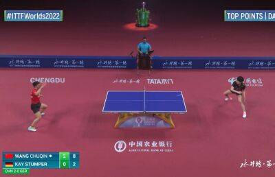 В китайском Ченду завершился чемпионат мира по настольному теннису