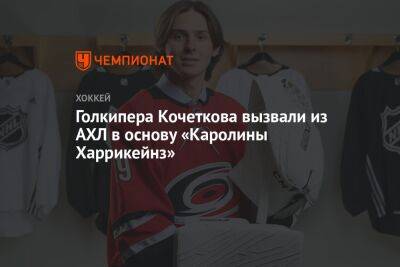 Голкипера Кочеткова вызвали из АХЛ в основу «Каролины Харрикейнз»