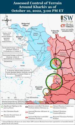 Боевые действия контрнаступления переместились из Харьковщины на ​​Луганщину