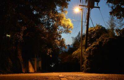 В деревне в Лесном округе на двух улицах не было фонарей