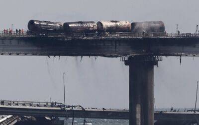 Появилось видео повреждений Крымского моста