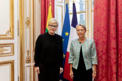 Шимоните обсудила с премьером Франции поддержку Украины, энергетическую безопасность