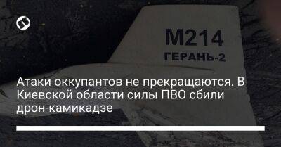 Атаки оккупантов не прекращаются. В Киевской области силы ПВО сбили дрон-камикадзе