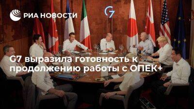 Министры финансов и главы центробанков G7 выразили готовность к продолжению работы с ОПЕК+