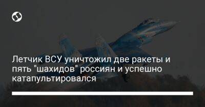 Летчик ВСУ уничтожил две ракеты и пять "шахидов" россиян и успешно катапультировался