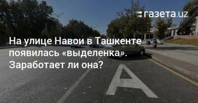 На улице Навои в Ташкенте появилась «выделенка». Заработает ли она?