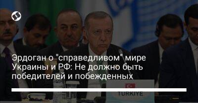Эрдоган о "справедливом" мире Украины и РФ: Не должно быть победителей и побежденных