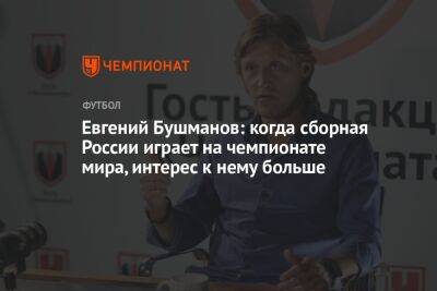 Евгений Бушманов: когда сборная России играет на чемпионате мира, интерес к нему больше
