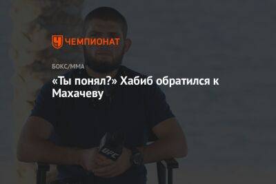 «Ты понял?» Хабиб обратился к Махачеву