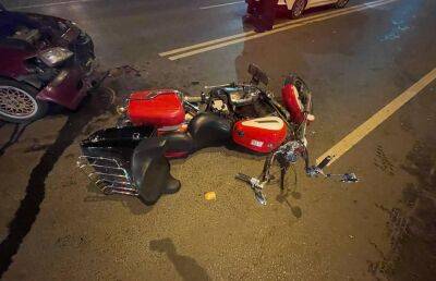 Мотоциклист пострадал в ночном ДТП в Твери