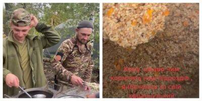 Украинцам показали, чем кормят бойцов ВСУ на фронте, видео: "Это люди от Бога"