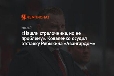 «Нашли стрелочника, но не проблему». Коваленко осудил отставку Рябыкина «Авангардом»