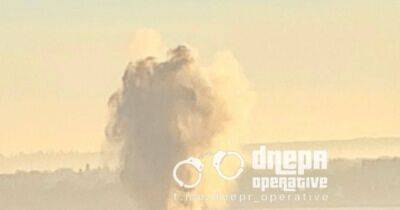 Россияне атаковали Днепр: в пригороде сильный пожар (видео, фото)