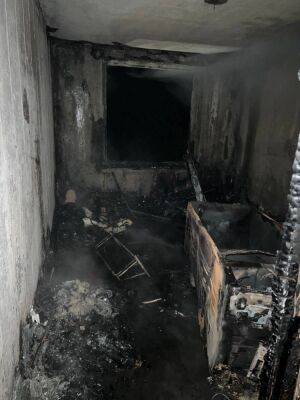 На Северной Салтовке загорелась 9-этажка (фото)