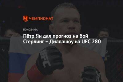 Пётр Ян дал прогноз на бой Стерлинг – Диллашоу на UFC 280