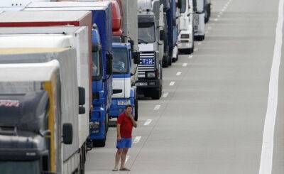 На границе Литвы с Калининградской областью увеличились очереди грузовиков