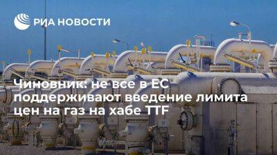 Чиновник: не все в ЕС поддерживают предложение ЕК о введении лимита цен на газ на хабе TTF