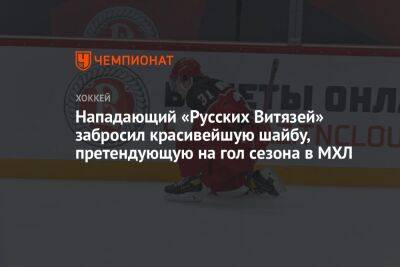 Нападающий «Русских Витязей» забросил красивейшую шайбу, претендующую на гол сезона в МХЛ