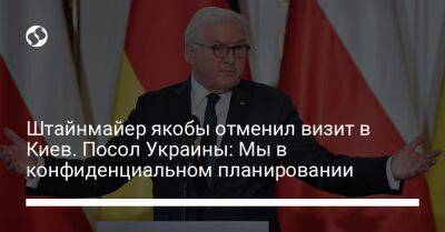 Штайнмайер якобы отменил визит в Киев. Посол Украины: Мы в конфиденциальном планировании