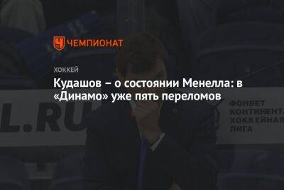 Кудашов – о состоянии Менелла: в «Динамо» уже пять переломов