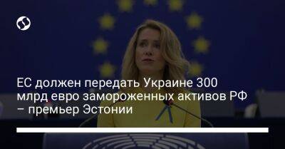ЕС должен передать Украине 300 млрд евро замороженных активов РФ – премьер Эстонии