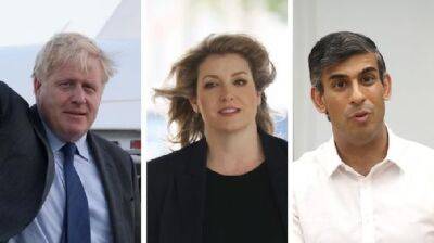 Риши Сунак, Борис Джонсон и Пенни Мордаунт - первые кандидаты на пост премьер-министра Британии