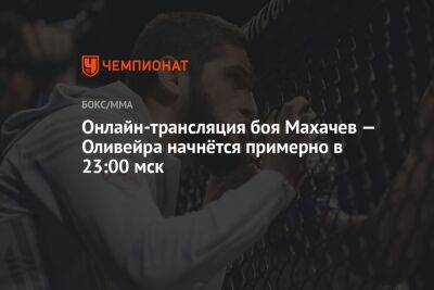 Онлайн-трансляция боя Махачев — Оливейра начнётся примерно в 23:00 мск