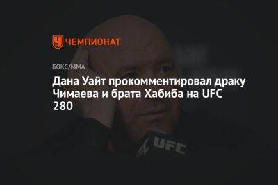 Дана Уайт прокомментировал драку Чимаева и брата Хабиба на UFC 280