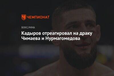 Кадыров отреагировал на драку Чимаева и Нурмагомедова