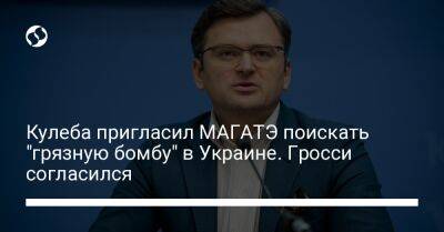 Кулеба пригласил МАГАТЭ поискать "грязную бомбу" в Украине. Гросси согласился