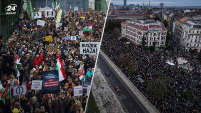В Венгрии на антиправительственные протесты вышли тысячи человек