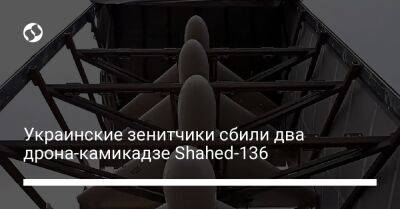 Украинские зенитчики сбили два дрона-камикадзе Shahed-136